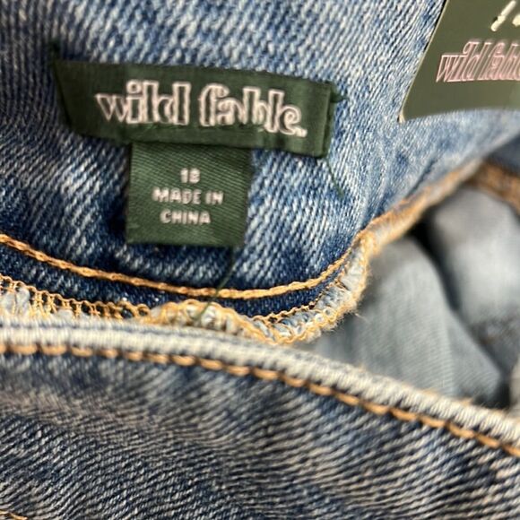 Wild Fable Highest Rise A line Denim shorts size 18 NWT - Picture 9 of 12
